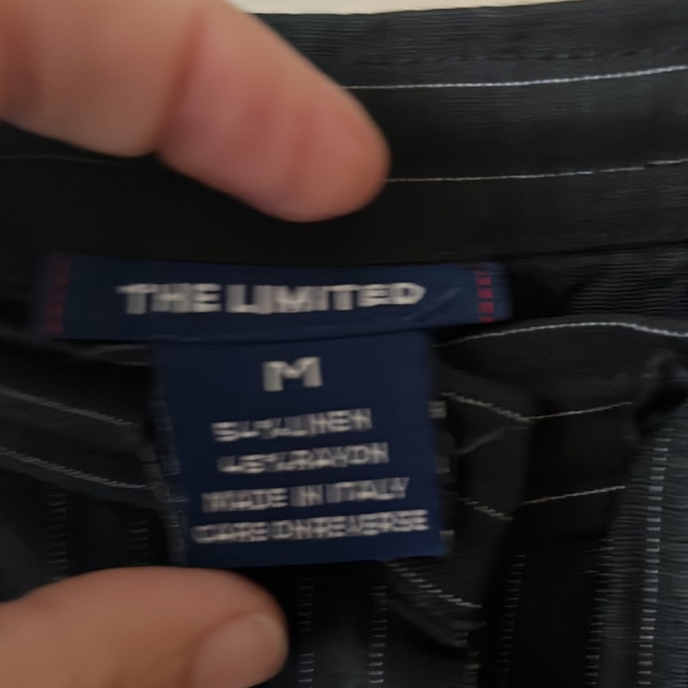 Pin Striped Linen Pants With Draw String - image 4